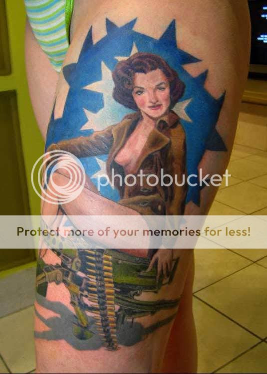 American pin up tattoo