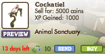 Cockatiel Market Info
