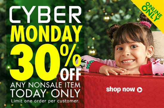 Enter code CYBERDEAL at checkout to save 30% on any single nonsale item.