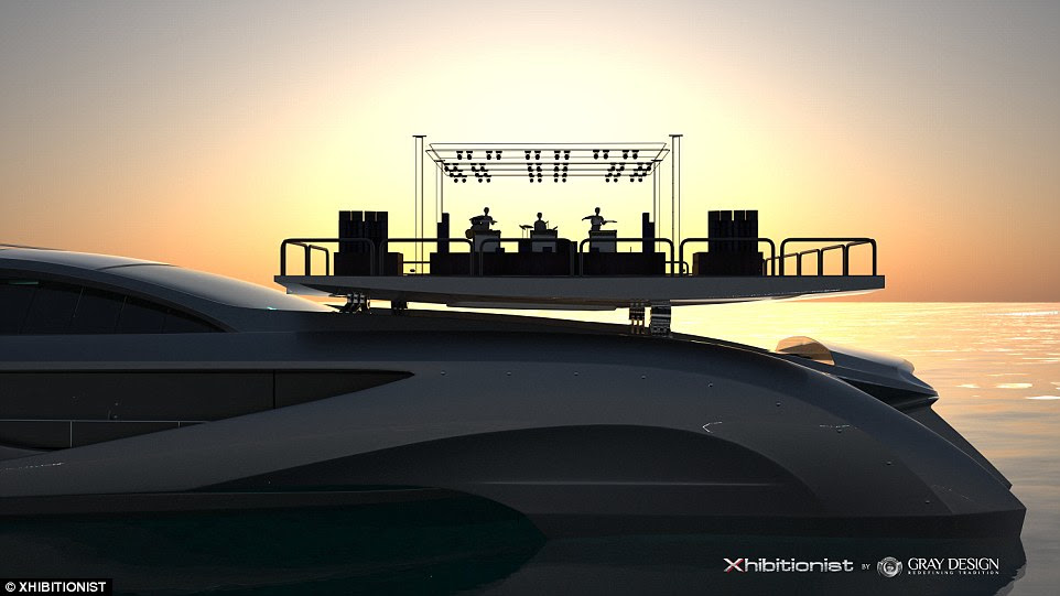 And where better to chill out and watch the sunset than atop the deck... hang on, is that a band playing up there?