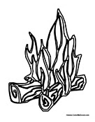 Fire Coloring Pages