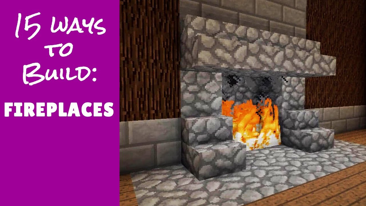 Minecraft Furniture Fireplace Designs and Ideas - YouTube