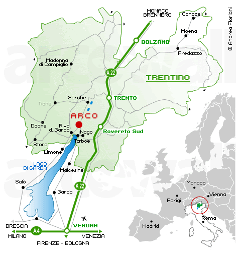 Cartina Lago Di Garda Trentino