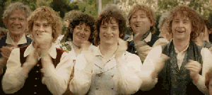 Hobbits clap