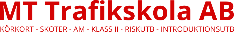 AM Moped Klass I / Förarbevis moped klass II  Produktkategorier 