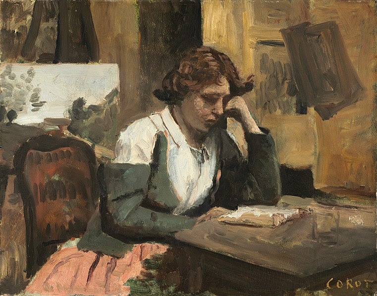 File:Young Girl Reading by Jean-Baptiste-Camille Corot c1868.jpg