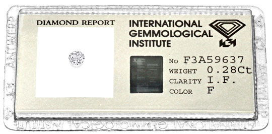 Originalfoto BRILLANT IGI LUPENREIN TOP WESSELTON PLUS