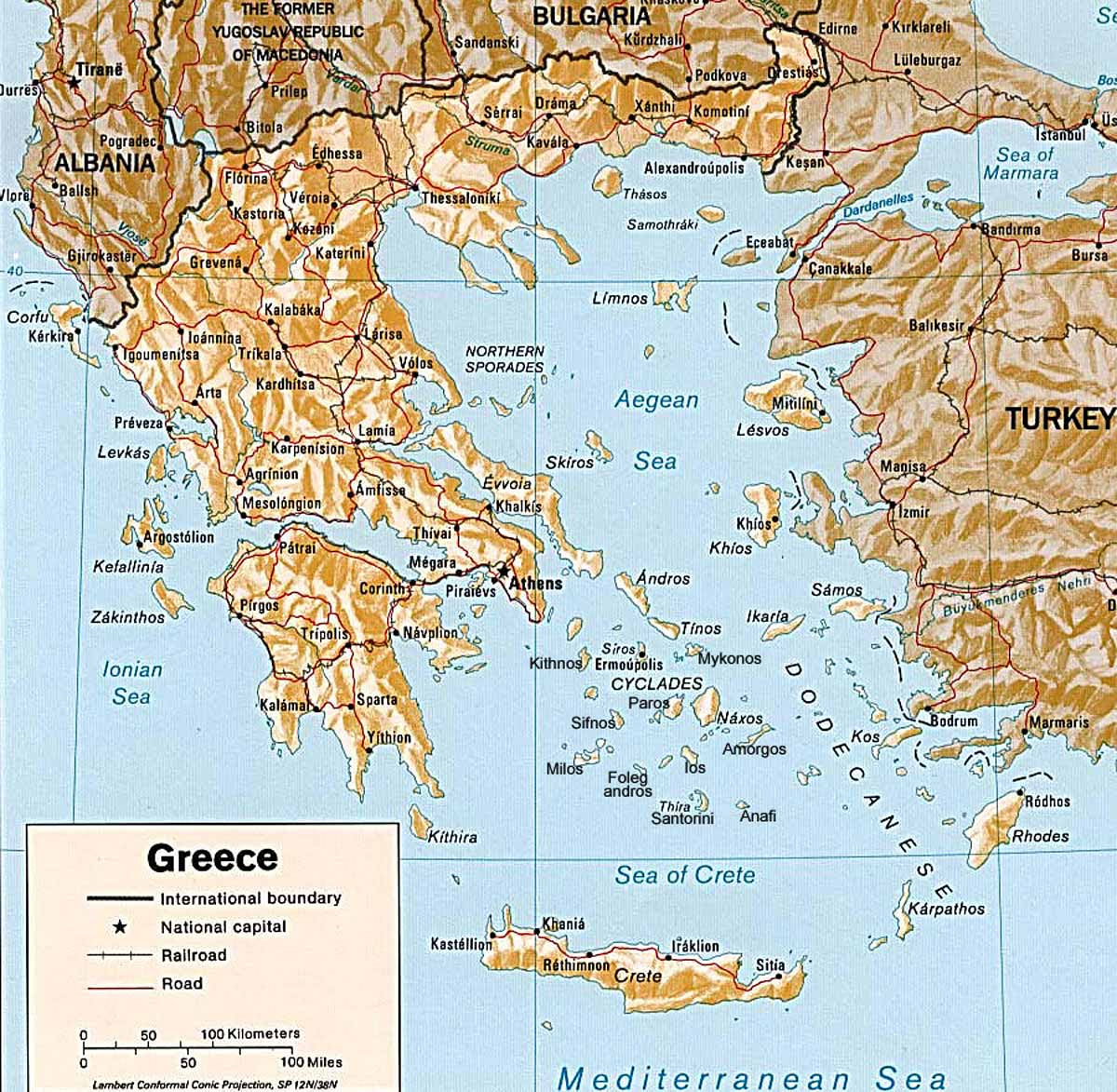 greece map