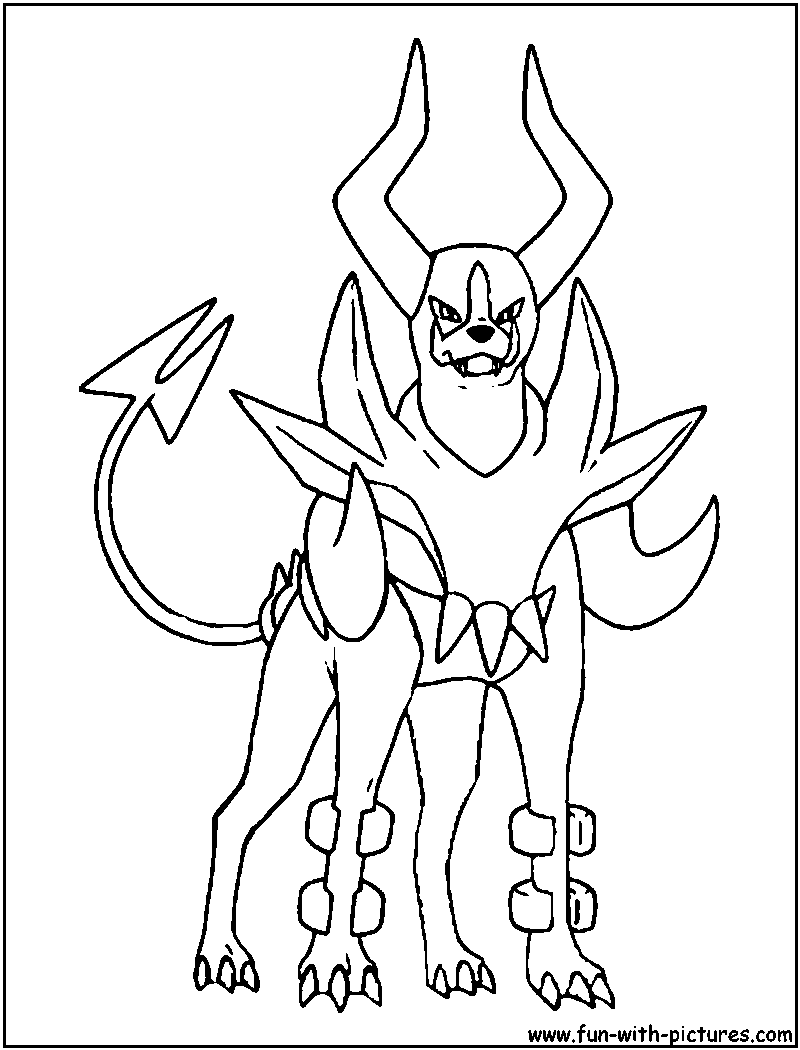 Pokemon Coloring Pages Mega Houndoom Clip Art Library