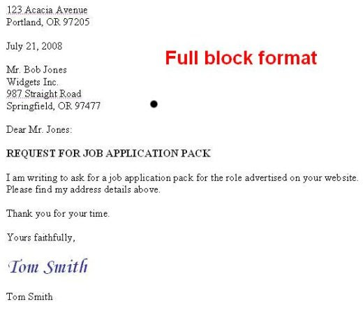 [L&R] Business Letter Format  Letter & Resume
