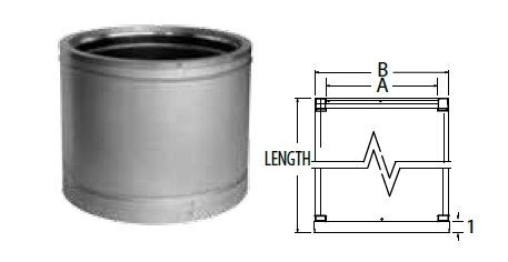 20'' x 36'' DuraTech Stainless Steel Chimney Pipe - 99604SS 20'' x 36'' DuraTech Stainless Steel Chimney Pipe - 99604SS