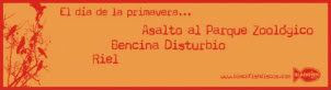 SADNESS DISCOS, AVISO, PUBLICIDAD, DISCOS, ASALTO AL PARQUE ZOOLOGICO
