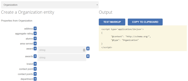 Schemaapp.com JSON-LD Schema Generator