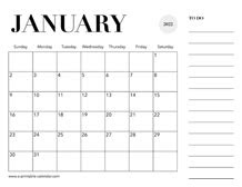  january 2022 calendar a printable calendar