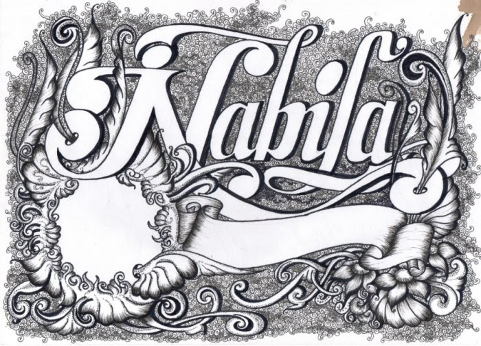 Contoh Gambar Kaligrafi