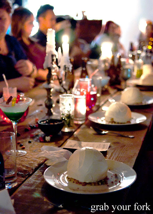 halloween dessert degustation at studio neon redfern