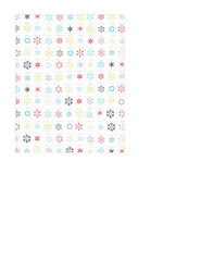 portrait A2 card size JPG snowflake snow crystals distress paper