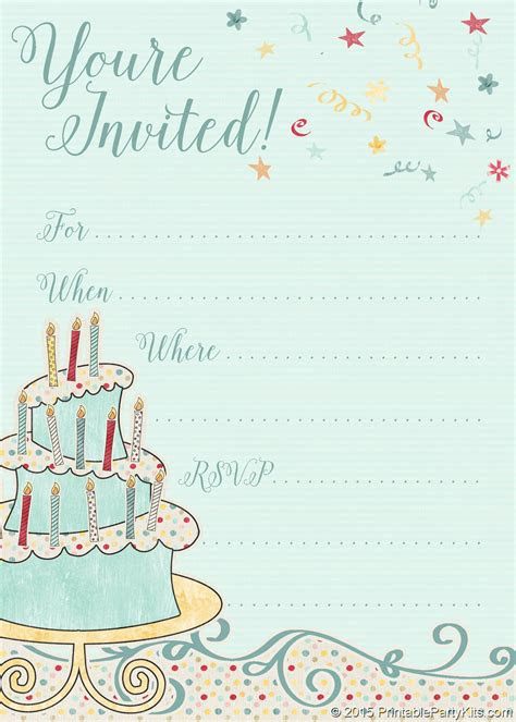 With these templates, you can easily customize and personalize your invitation to ma. free printable whimsical birthday party invitation template birthday
