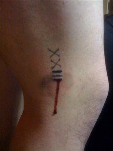 The needle and ink came out and once again me and yang became blood-brothers 