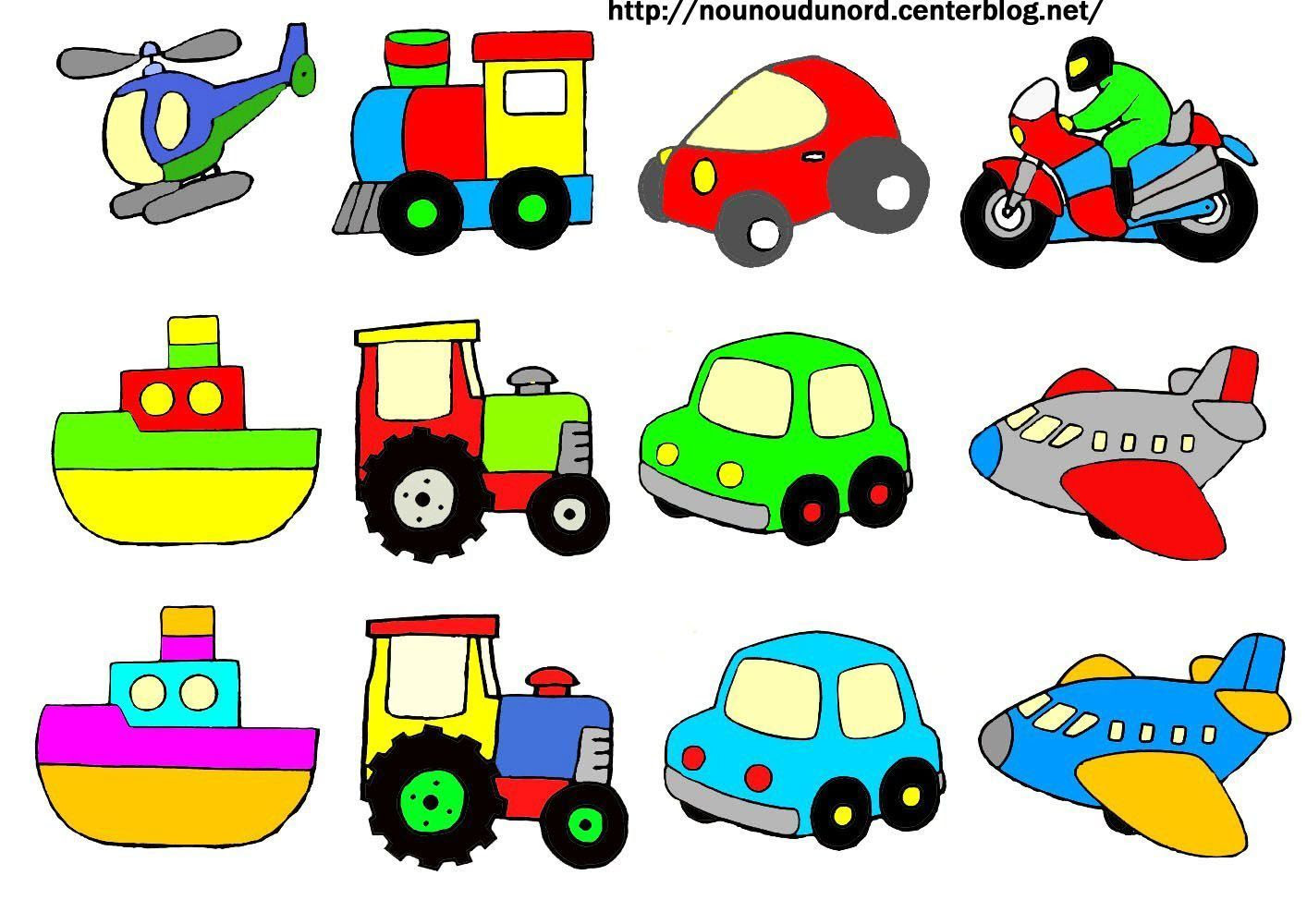 Gommettes Bateau Moto Voitures Tracteur Avion