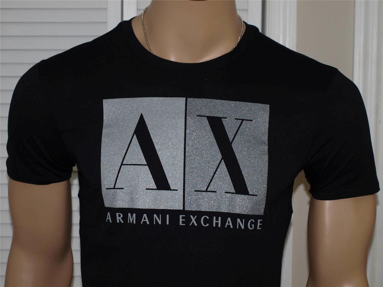 Armani-Exchange-Big-Block-Logo-T-Shirt-Black-NWT