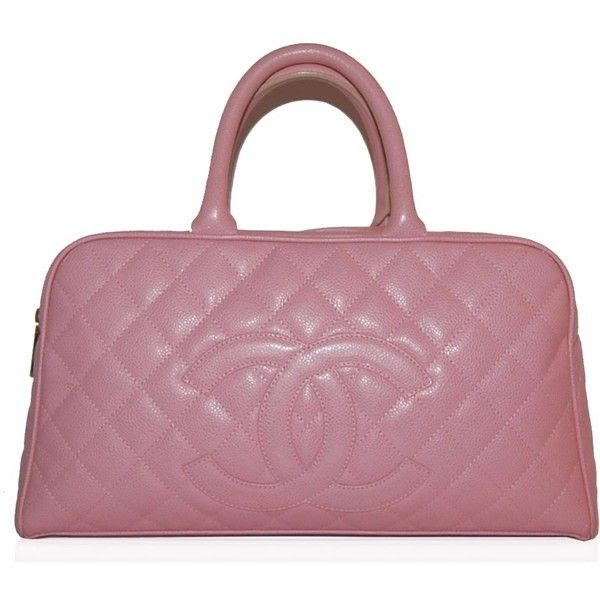 Chanel Pink Caviar Leather Bowler Bag