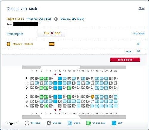 USAIRWAYS CHOOSE A SEAT