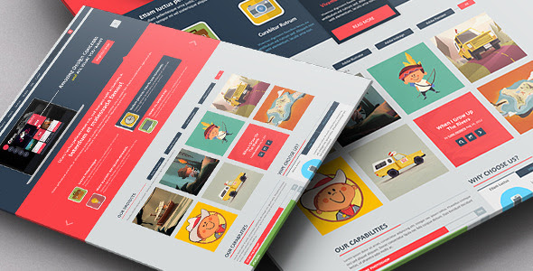 O Design – Creative Portfolio + Corporate Profile - Corporate PSD Templates