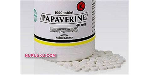 obat papaverine peringatan dosis efek samping