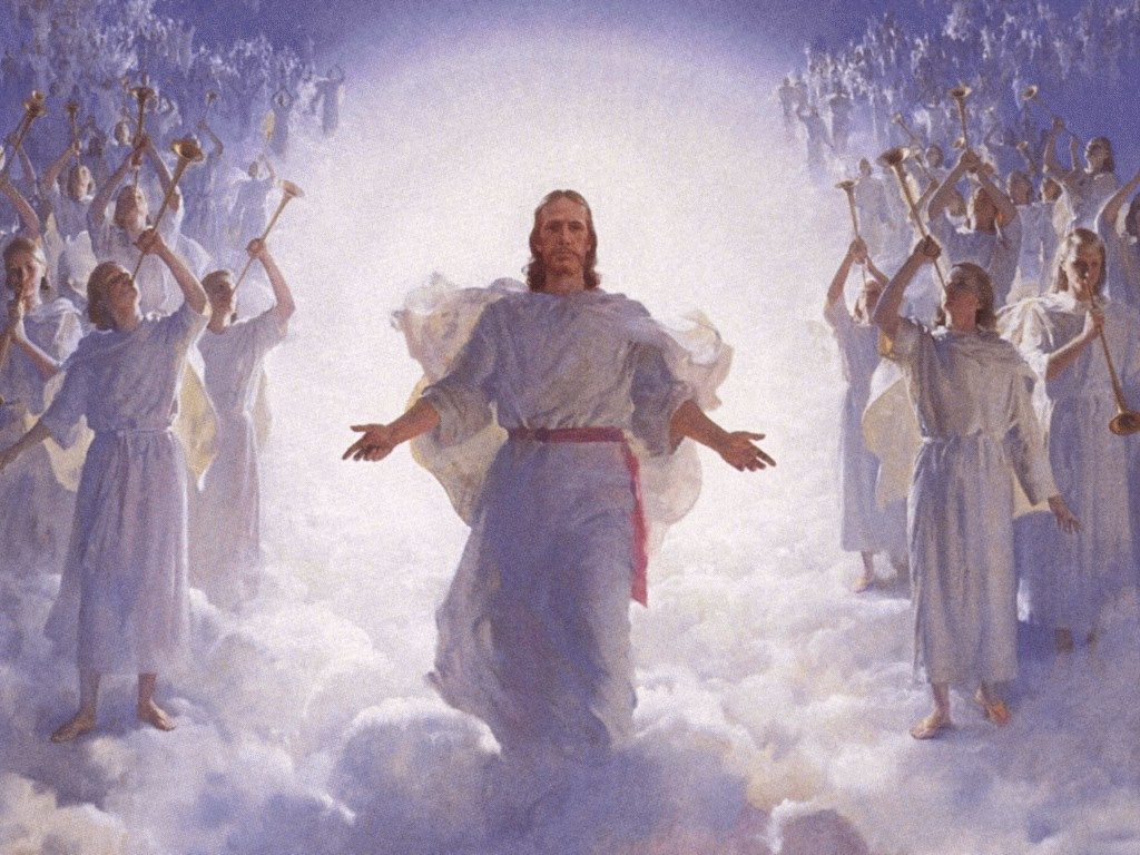 Christian Image: Jesus Christ on Heaven with Angels ...