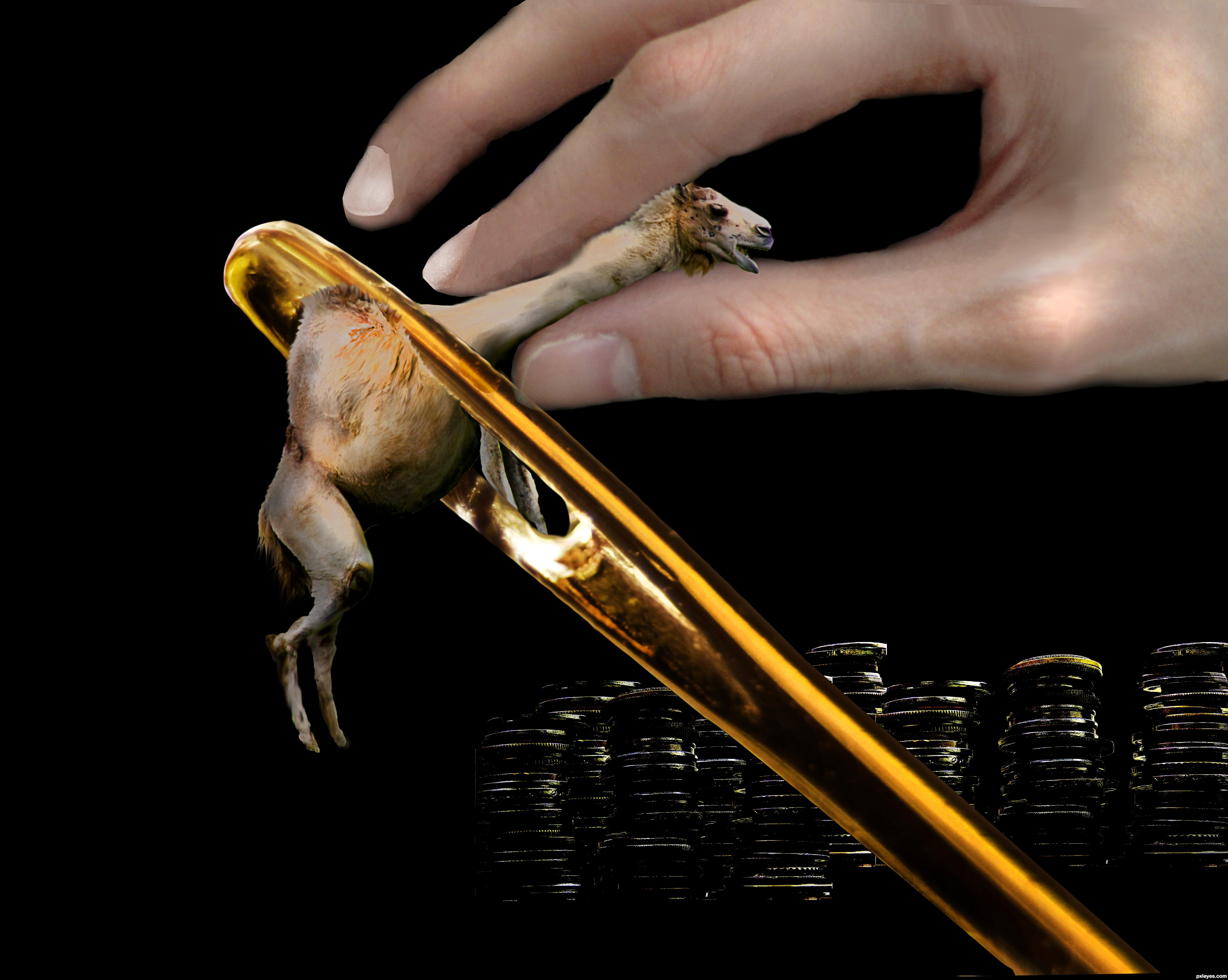 Matthew 19:24 picture, by Majkman for: shrunk animals ...