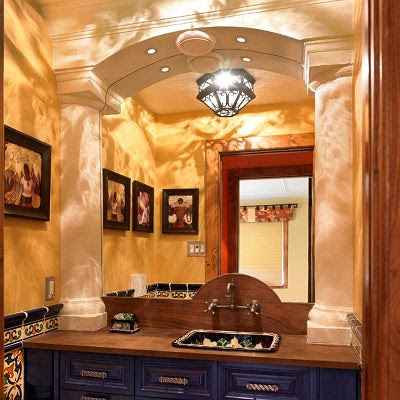 Powder Room using Spanish Tiles