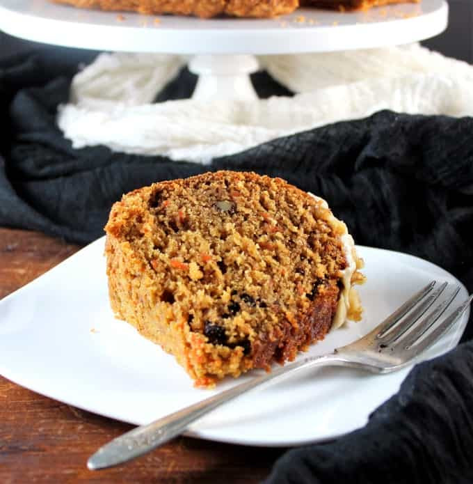 Carrot Bundt Cake with Cashew Cream Frosting
