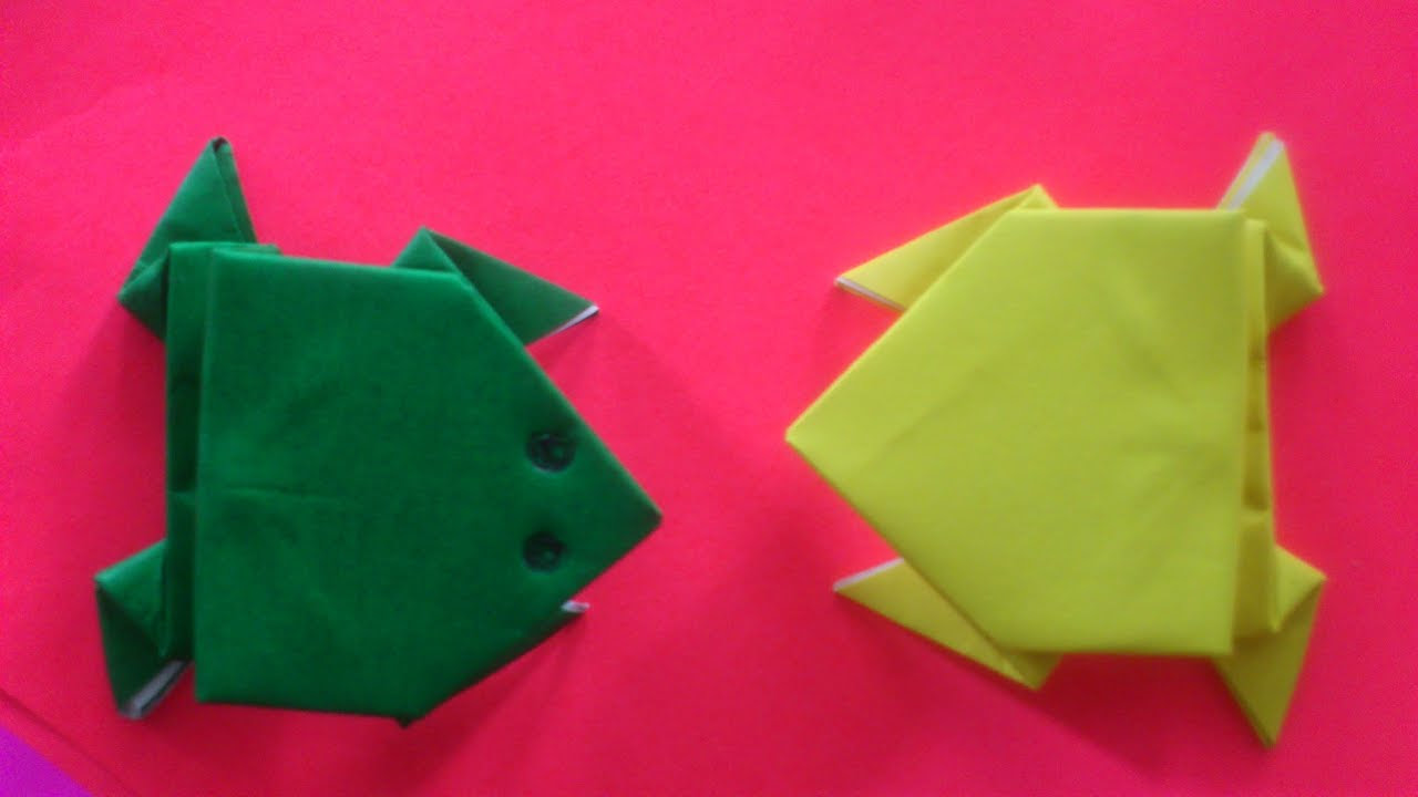 Cara Membuat Origami Katak Origami Binatang YouTube