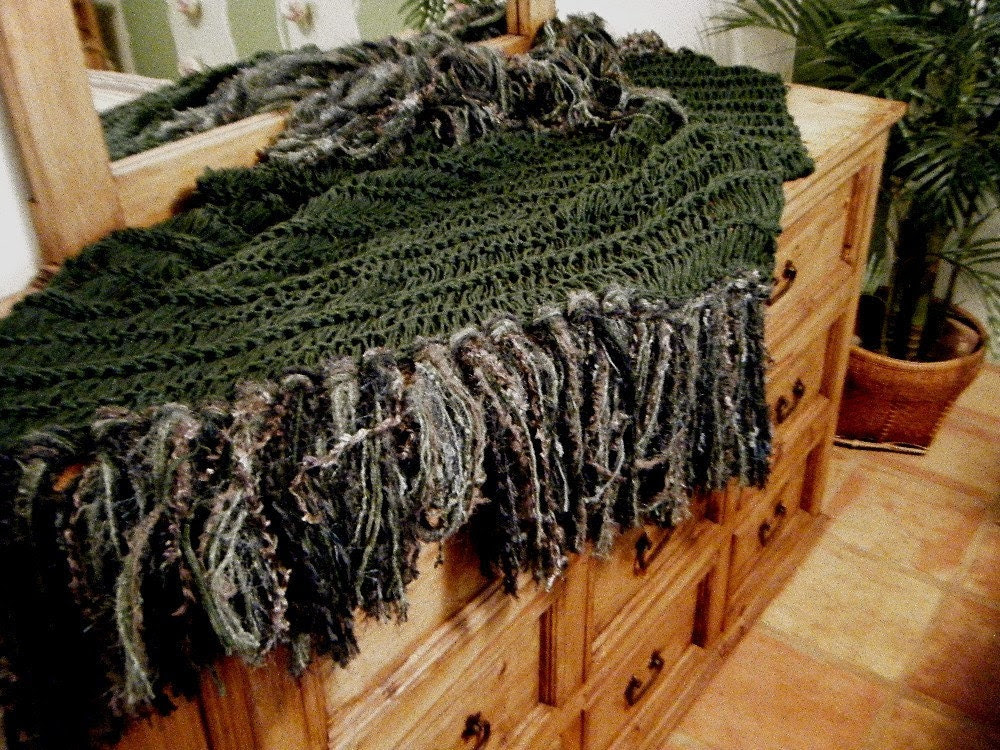 Irish Celtic Dark Green Home Decor Accent Fringe by CricketsHome