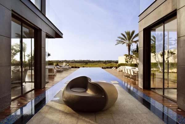 stylish pool side seats