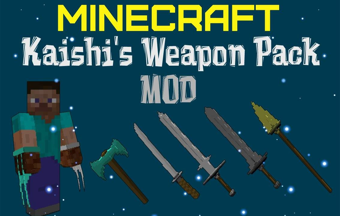 Kaishi's Weapon Pack Mod for Minecraft 1.10.2/1.9.4 