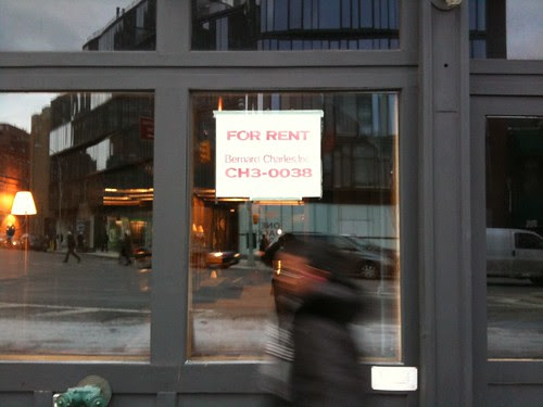 Empty Storefront, NYC