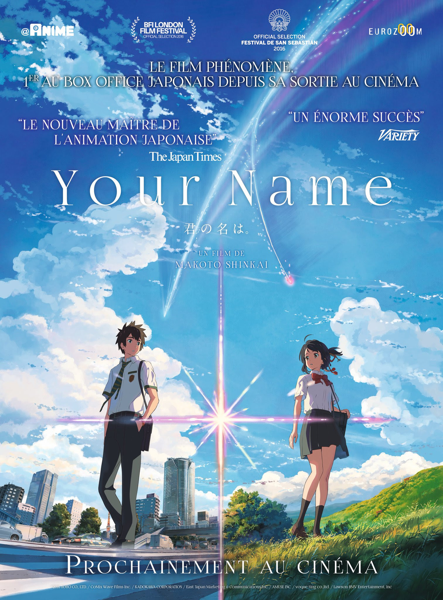 YOUR NAME de Makoto Shinkai [Critique Ciné] - Freakin Geek