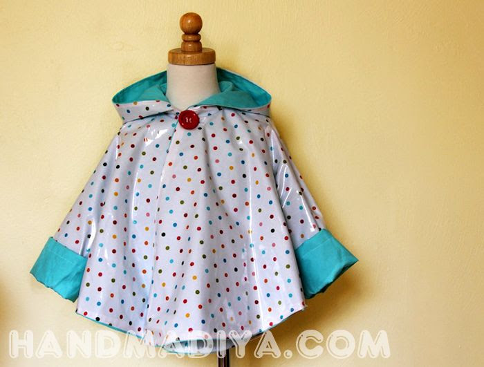  How to sew a poncho yourself from oilcloth