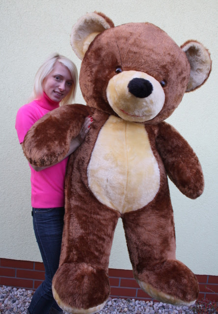 Peluche Gigante Color Marron Longitud 155cm Ref Id25017