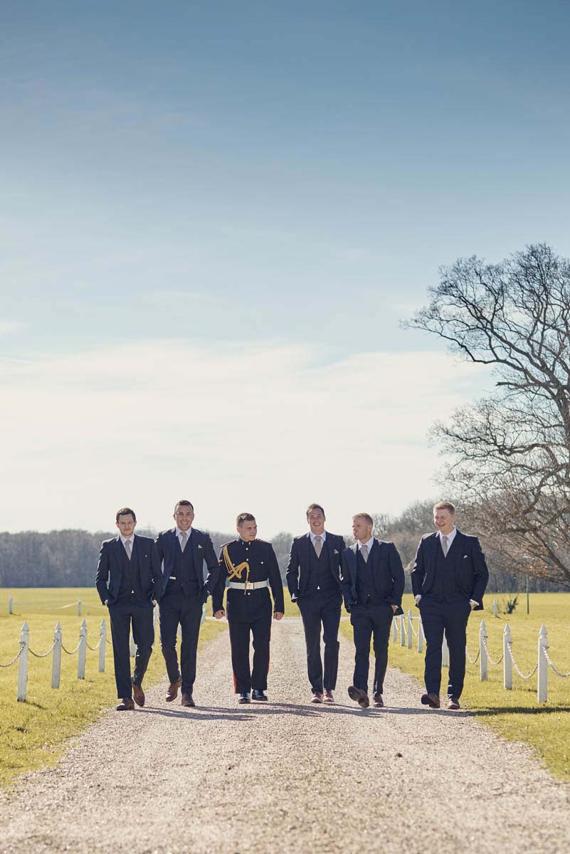 Groom and Groomsmen at Hintlesham Hall - www.helloromance.co.uk