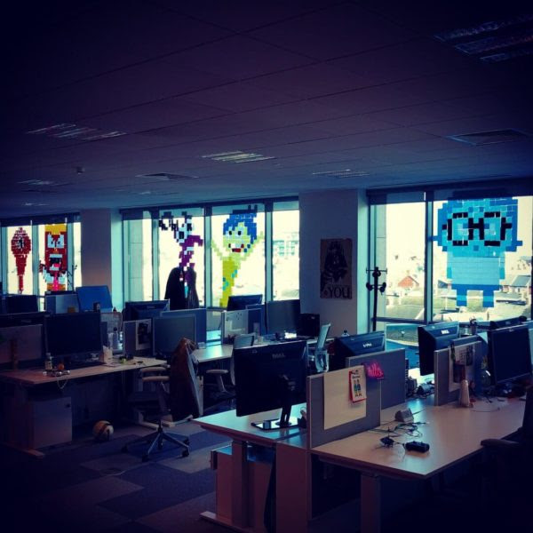 Google Inside Out Post-It Art Work