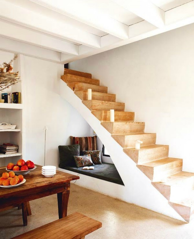 The under-stair area also works great for hideaway day beds /reading ...