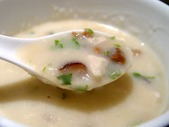 Chinese Rice Porridge: Final Serve.