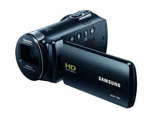 Samsung F80 HD-Camcorder (5 Megapixel, 52-fach opt. Zoom, 6,9 cm (2,7 Zoll) Display) schwarz