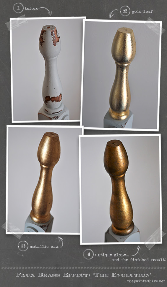 Create A Faux Authentic Antique Brass Effect The Painted Hive