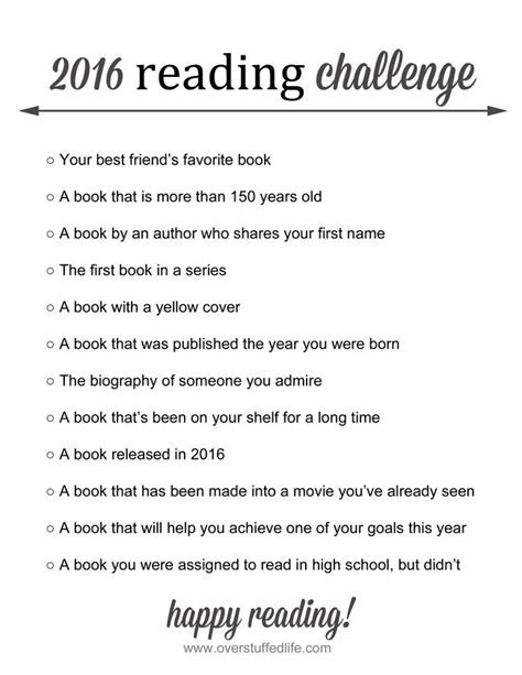 ideas book challenge pinterest reading