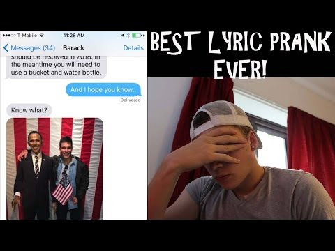 THE GREATEST LYRIC PRANK EVER!!: Free Video and related media  Mashpedia Player