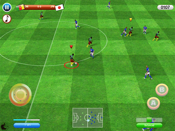 Ipad用サッカーゲームアプリ リアルサッカー10 Hd を試す Ipad App Store Macお宝鑑定団 Blog 羅針盤